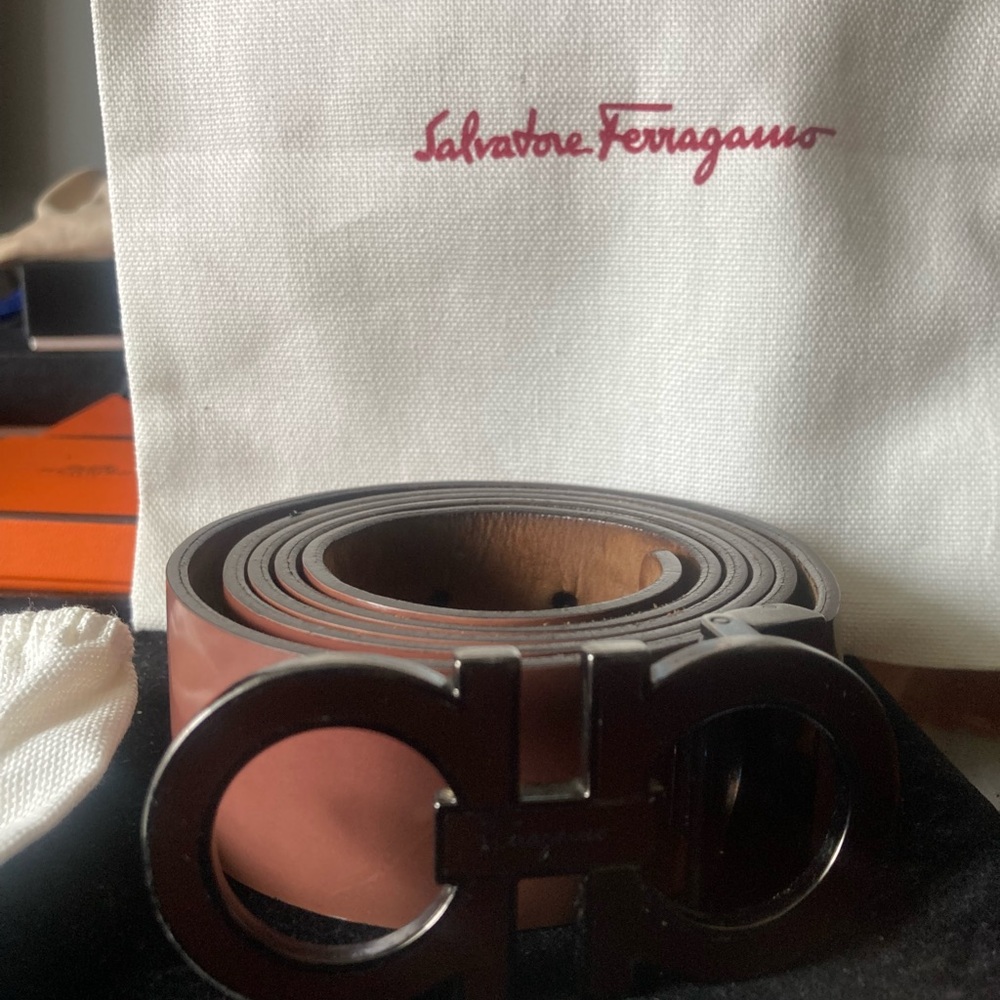 Salvatore Ferragamo Men's Brown Belt